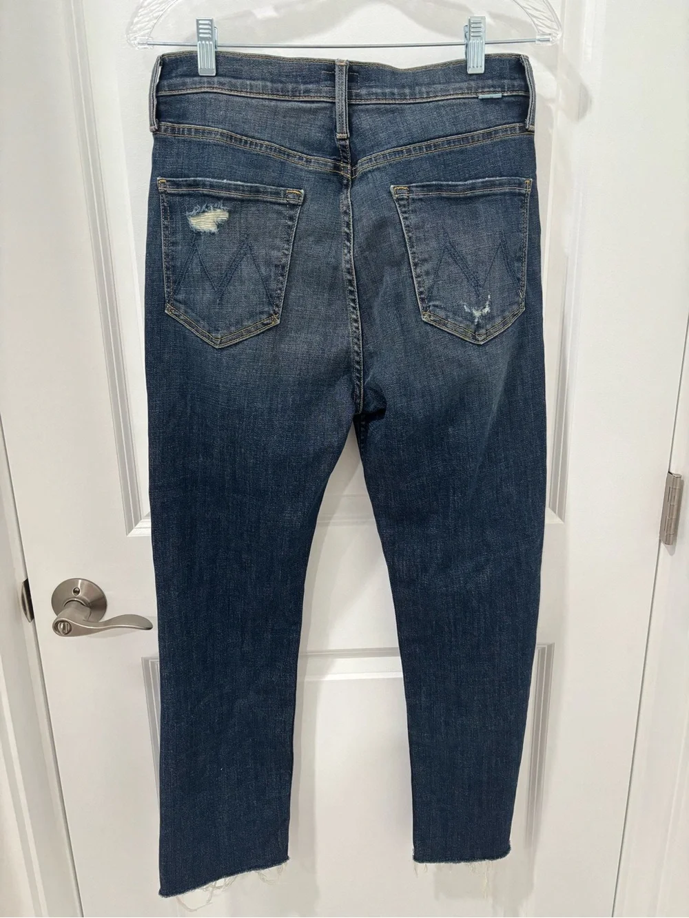 MOTHER High Waisted Rider Ankle Fray in Wicked Wildflower Size 30